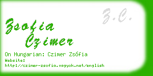 zsofia czimer business card