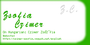 zsofia czimer business card